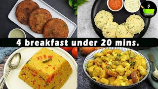 4 New Breakfast Recipes Under 20 mins  Quick amp Easy Breakfast Recipes  Unique Breakfast Recipes [upl. by Nywrad594]