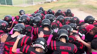 Jr Squad Hanford United pop warner [upl. by Havstad]