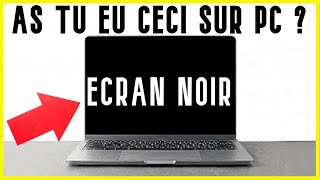 ecran noir au demarrage pc portable ou fixe  Comment résoudre le problème décran noir sur pc [upl. by Alemak123]