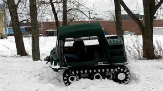 Tracked MAX ATV in snow at Factory where they are made  Part 2 [upl. by Adiraf]