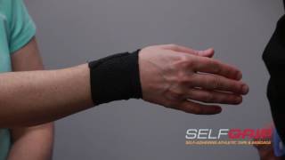 How to tape a sprained thumb using SelfGrip®  demonstrated by Dr Overland [upl. by Ramed]