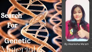 SEARCH FOR GENETIC MATERIAL  EXPERIMENT  DNA  RNA  PROTEIN  part 1 biology life [upl. by Alenas986]