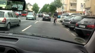 Roßstrasse Fahrrad Abstand rechts überholen [upl. by Oiramel]