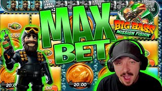 I SPUN INTO MAX BET ON THE NEW BIG BASS MISSION FISHIN  Pragmatic [upl. by Fonville898]