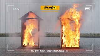 Funktionsweise HENSOTHERM® HolzBrandschutzsysteme [upl. by Analed]