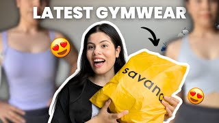 NEW SAVANA GYMWEAR HAUL ACTIVE WEAR  TRY ON  REVIEW  AFFORDABLE [upl. by Jamnis992]