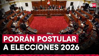 Congresistas podrán postular a elecciones regionales y municipales el 2026 [upl. by Llemar307]