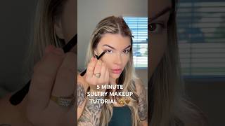 5 min sultry makeup tutorial getreadywithme makeuptutorial grwm makeup [upl. by Alrzc656]