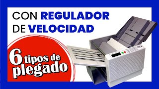 ☑️ Plegadora de papel AUTOMÁTICA profesional Cyklos CFM 650 [upl. by Anihpled]