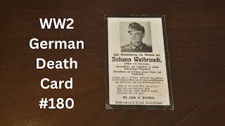 WW2 German Death Card 180 [upl. by Hendon]