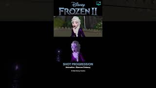 Watch Elsa’s Animation Come to Life ❄️ Frozen 2 Shot Progression🔥  Riannon Delanoy shorts like [upl. by Cock594]