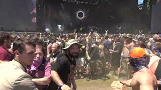 After the Burial  In Flux  LIVE  Inkcarceration Festival  71924  Mosh Pit  Crowd Surfing [upl. by Hardi]