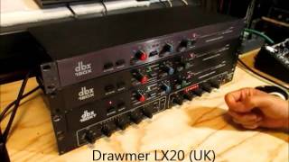 80s DBX  Drawmer Compressor Comparison Test [upl. by Enisamoht]