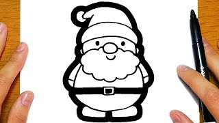 COME DISEGNARE BABBO NATALE PER NATALE  Disegni facili ed educativi [upl. by Busiek267]