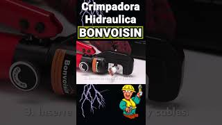 ⭐ Crimpadora Hidráulica Presión BONVOISIN ⚡ Alta Calidad para Terminales de Cobre y Aluminio  2023 [upl. by Orpah]