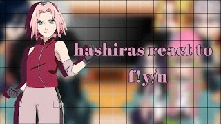 hashiras react to fyn🇪🇸🇺🇲fyn as Sakura Harunoread descriptionno ships [upl. by Aracal]