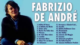 Grandi Successi Fabrizio De André 2023 Le Migliori Canzoni Di Fabrizio De Andrévolume 18 [upl. by Nivrem836]