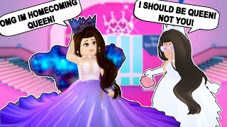 I WON HOMECOMING QUEEN and MY TWIN SISTER GOT JEALOUS  Roblox Royale High [upl. by Tremayne623]