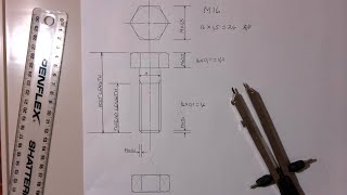 How to construct a metric bolt and nut from just the M value [upl. by Ettenahc]