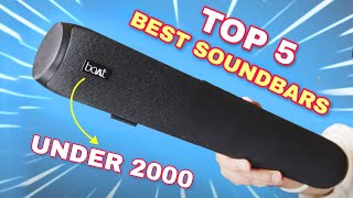 5 Best soundbar under 2000  Best soundbar under 2000 for tv [upl. by Thurmond]