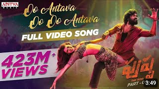 oo antava mawa oo antava full video song l pushpa song l Allu arjun l Dsp l sukumar l samantha [upl. by Ledba]