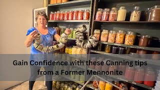 Mennonite Water Bath Canning Tips and Hacks How they do 100s of jars each year [upl. by Ahsita253]