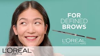 How To Shape Eyebrows with a Brow Stylist  L’Oréal [upl. by Assenad]