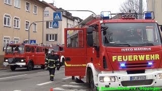 E  Feuerwehreinsatz in Göppingen  VOLLBRAND IN WOHNUNG  Entfernung Brandgut  Löscharbeiten [upl. by Jessey558]