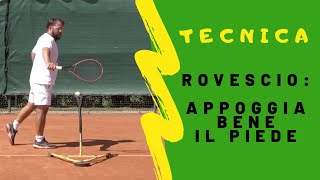 Rovescio Tennis appoggia bene il piede [upl. by Eirameinna]