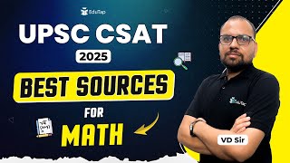 Maths Preparation Sources for CSAT 2025  Important Books for CSAT Maths  UPSC CSAT Study Material [upl. by Sitoel]