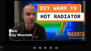 How to fix a radiator which is hot at the top and cold at the bottom [upl. by Nairdad]