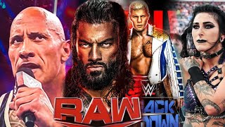 Roman Reigns And The Rock Return Monday Night Raw 2025 wwe netflix [upl. by Mccord]