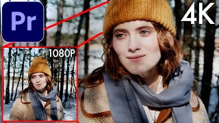 How to Downscale 4K Footage to 1080p Tutorial  Adobe Premiere Pro [upl. by Rundgren]