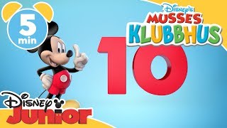 Musses Klubbhus  Lär dig räkna till 10  Disney Junior Sverige [upl. by Leisam]