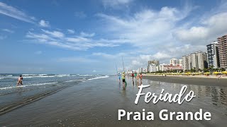 LINDO DIA SOM DO MAR PRAIA GRANDE FERIADO [upl. by Nowell]