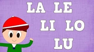 Sílabas LA LE LI LO LU  Syllable with L  Vídeos para niños [upl. by Gnahk]