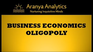 CFA LEVEL 1 ECONOMICS  Oligopoly [upl. by Bille572]