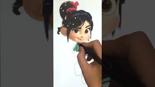 Coloring Vanellope 🎨✨ [upl. by Yrian]