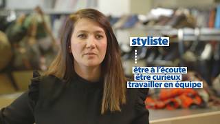 Sophie styliste dans une enseigne de mode présente son métier [upl. by Kcerb]