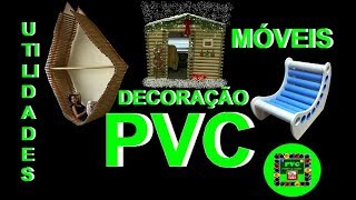 Móveis utilidades decoração com canos de PVC [upl. by Eiramyllek406]