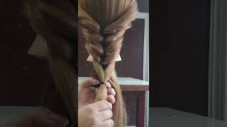 Voluminous Braid Tutorial hairstyle braid fishtail easyhairstyleshorts [upl. by Nan]