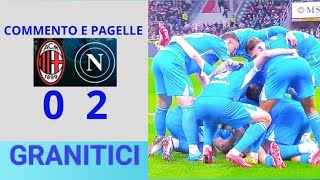 MILAN NAPOLI 02 ANALISI COMMENTO E PAGELLE DIFESA SOLIDA UN KVARA DAUTORE E LUKAKU CRESCE [upl. by Dunson]