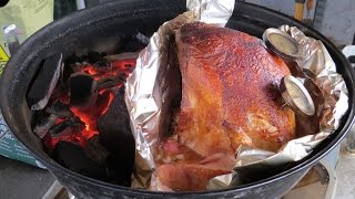 How to Grill a Whole Turkey Breast on a Weber Jumbo Joe [upl. by Emmi]