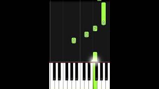 Howls Moving Castle Theme  EASY Piano Tutorial Shorts [upl. by Myrtie926]