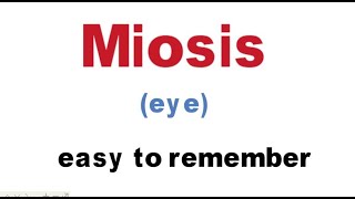 miosis easy to remember [upl. by Alicia]