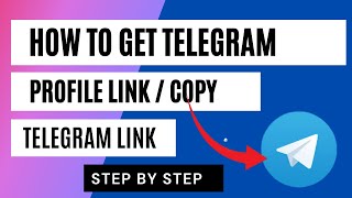 How to Copy Telegram Link  How to Get Telegram Profile Link [upl. by Narmi857]