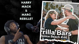 RANDO IS SPITTING  A Chance Encounter with Marc Rebillet  Harry Mack Guerrilla Bars 46  REACTION [upl. by Alleacim]