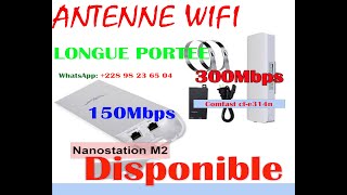 Antenne wifi longue portée nanostation m2 comfast cf e314n [upl. by Elohc]