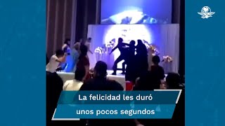 Hombre proyecta la infidelidad de su esposa en el día de su boda [upl. by Ennayrb]