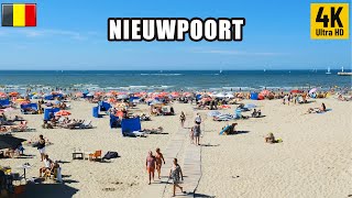 Nieuwpoort  Belgium Walking Tour 4k60fps 2022⛱ [upl. by Ydissac]